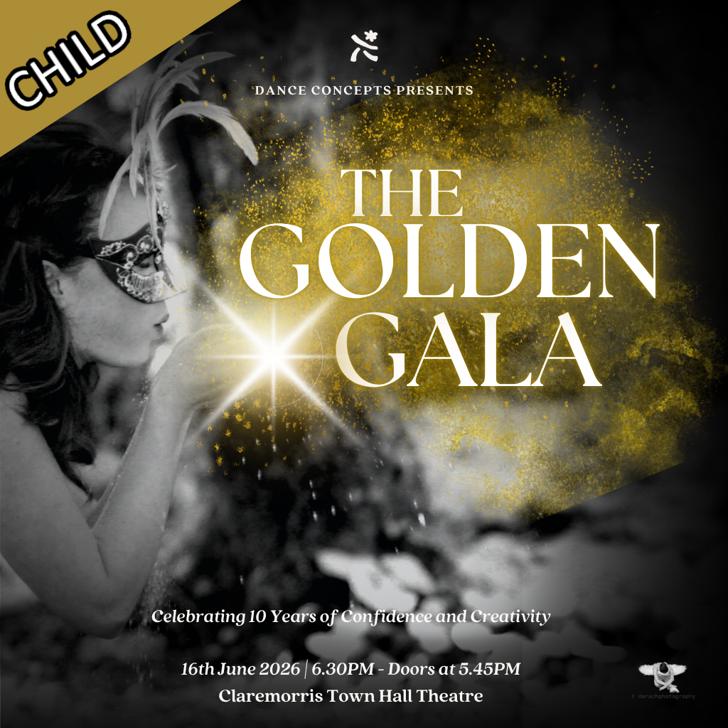 Dance Concepts - The Golden Year Gala - Child Admission