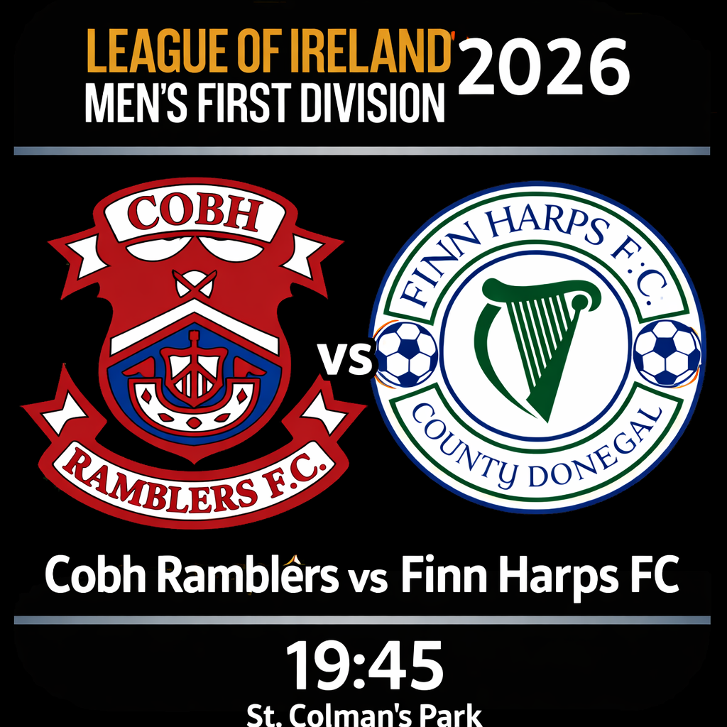 Cobh Ramblers FC vs Finn Harps Friday 27th February 2026 (Home Tickets)