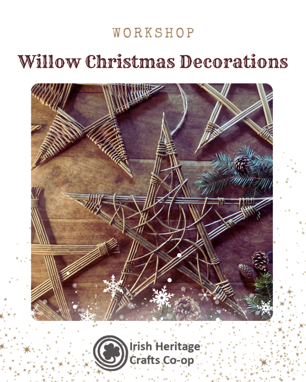 Willow Christmas decorations
