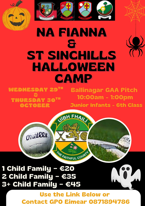 Na Fianna & St. Sinchills Halloween Camp