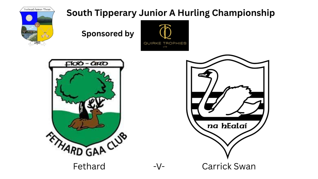 Quirke Trophies South Tipperary Junior A Hurling Championship: Fethard -V- Carrick Swan