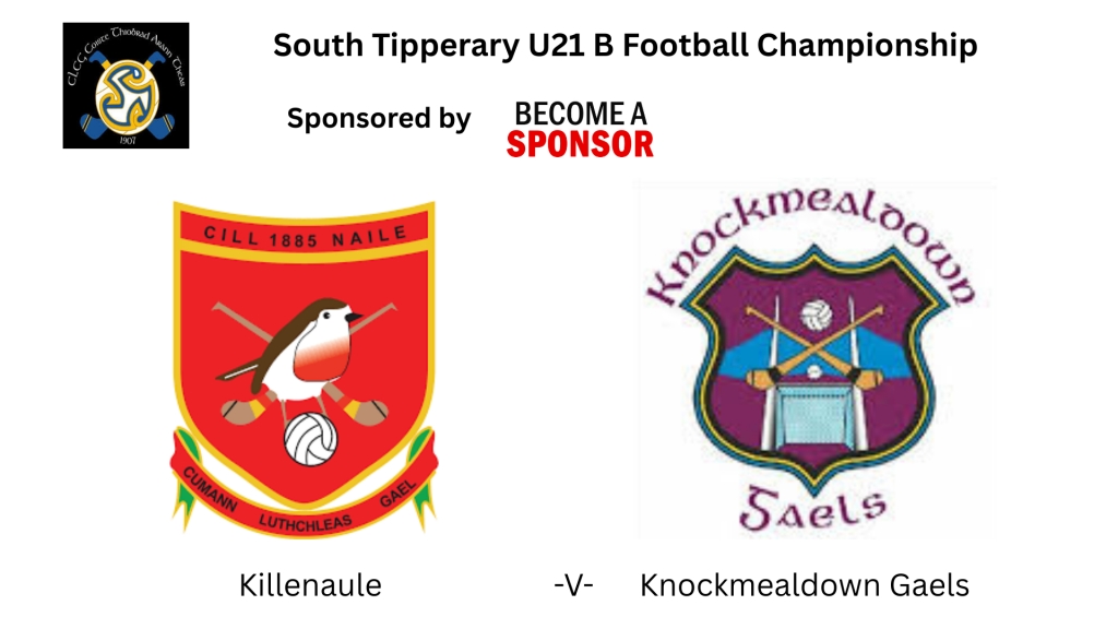 South Tipperary U21 B Football Championship Final: Killenaule V Knockmealdown Gaels