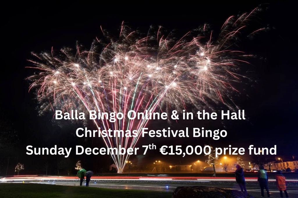 Balla Bingo Sunday December 7th