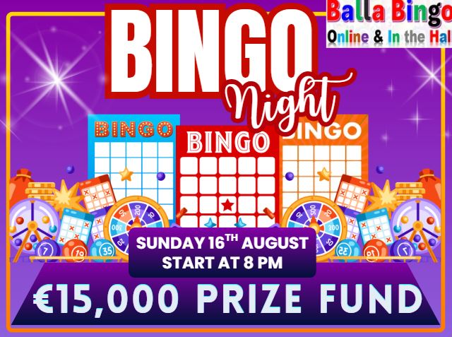 Balla MONSTER FESTIVAL Bingo Sunday August 16th