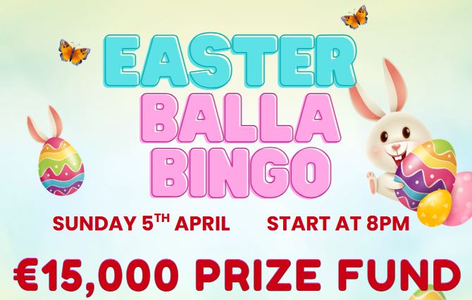 Balla Bingo Sunday April 5th