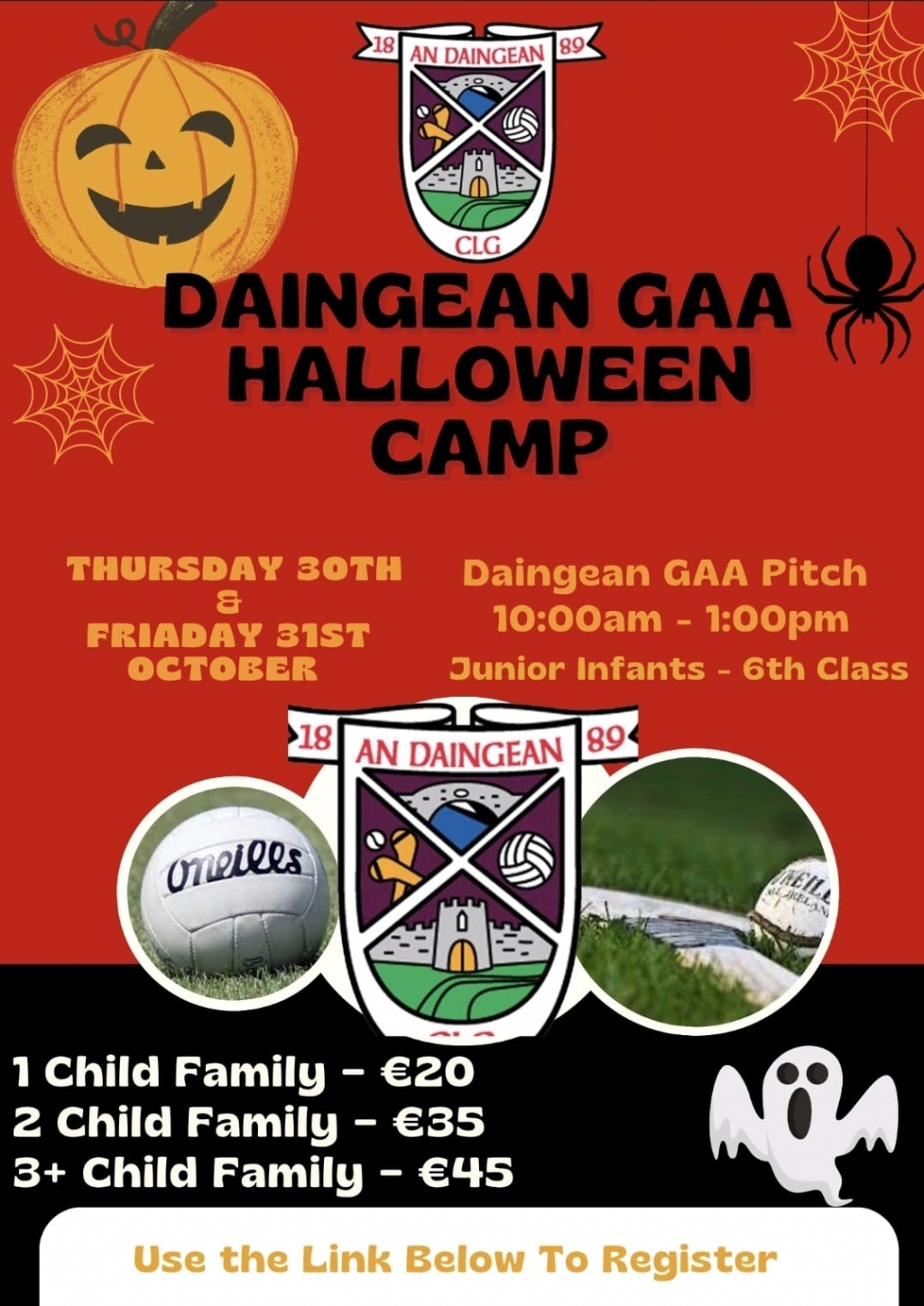 Daingean GAA Halloween Camp