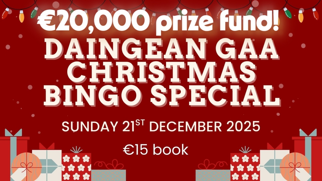 Daingean GAA Christmas Special Bingo