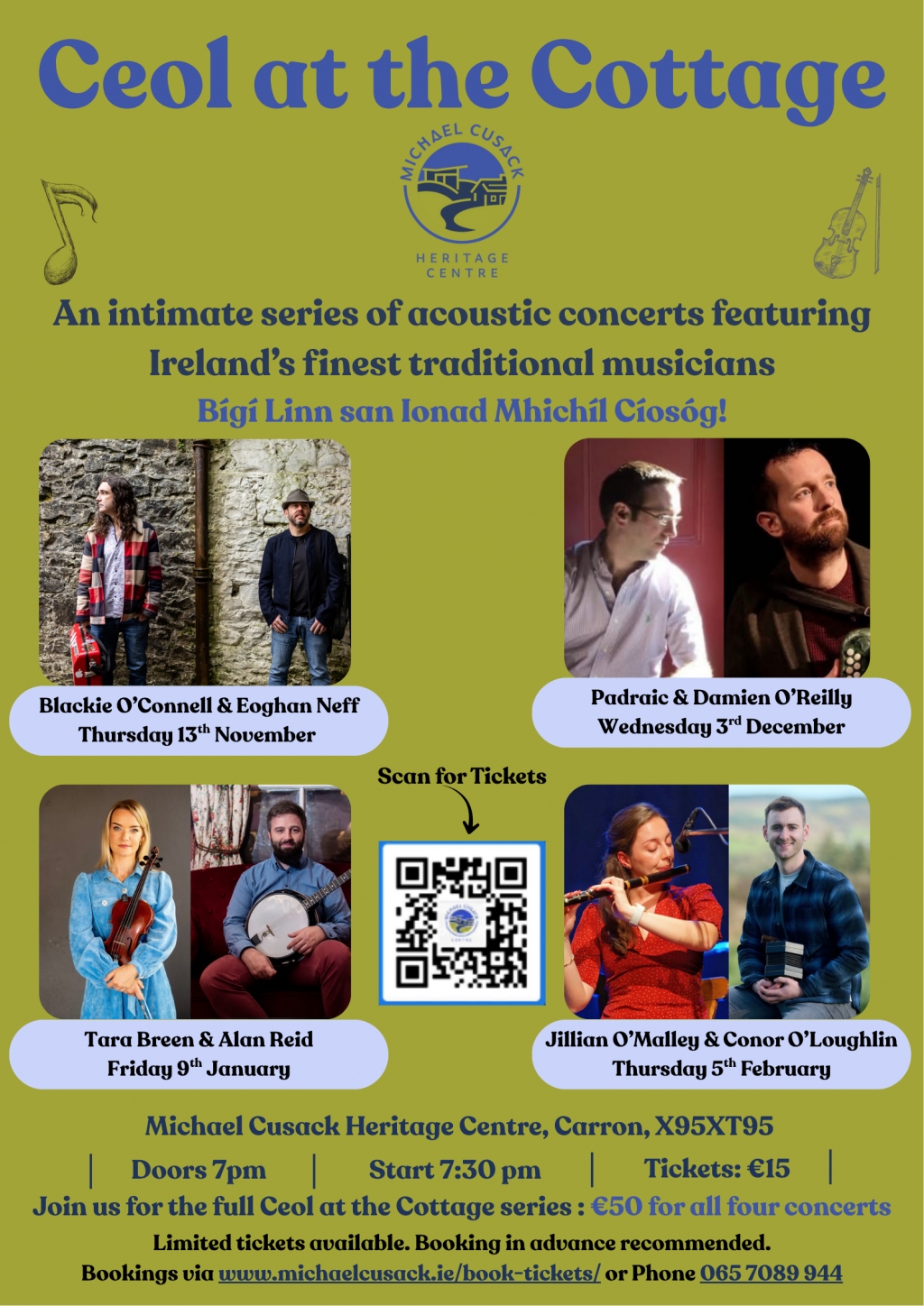 Ceol at the Cottage Concert Series 2025-26