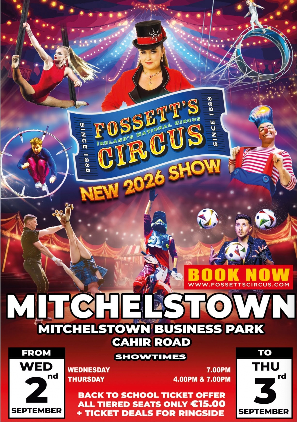 Mitchelstown Wednesday 2nd September - 7pm