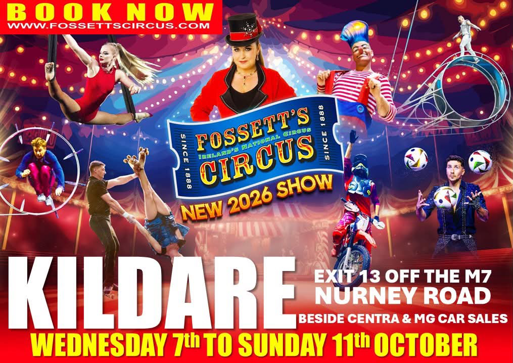 Kildare Wednesday 7th October 7pm