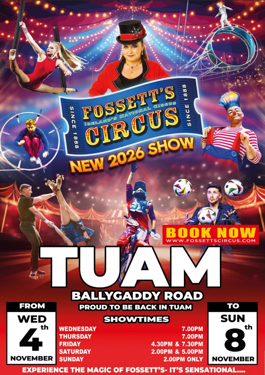 Tuam Wednesday 4th November 7pm