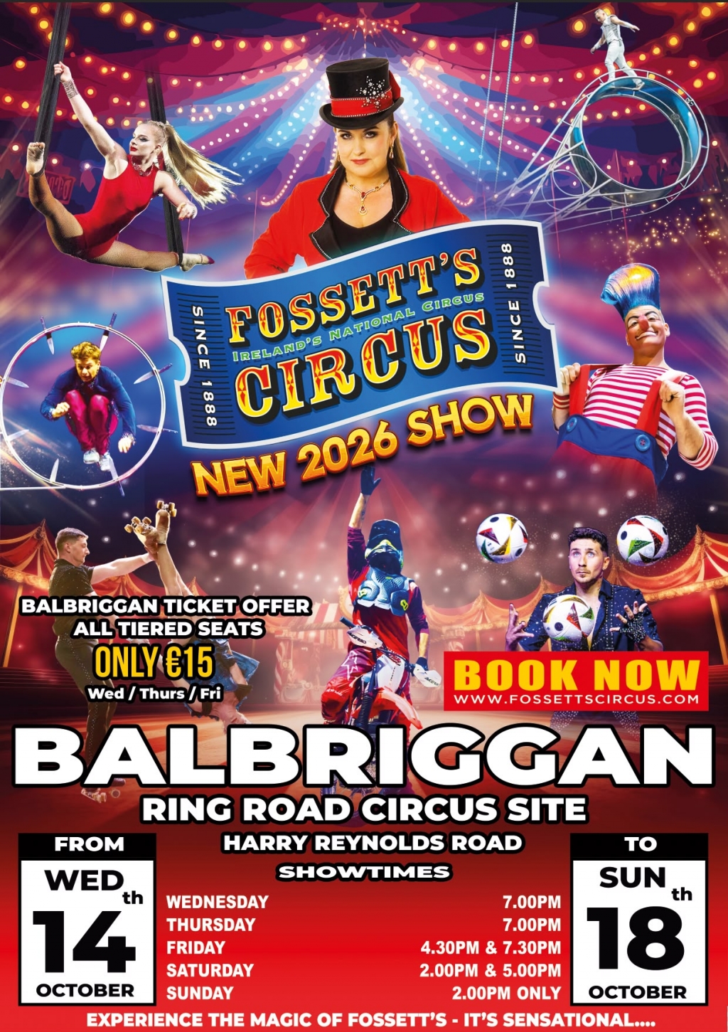 Balbriggan Wednesday 14th October 7pm
