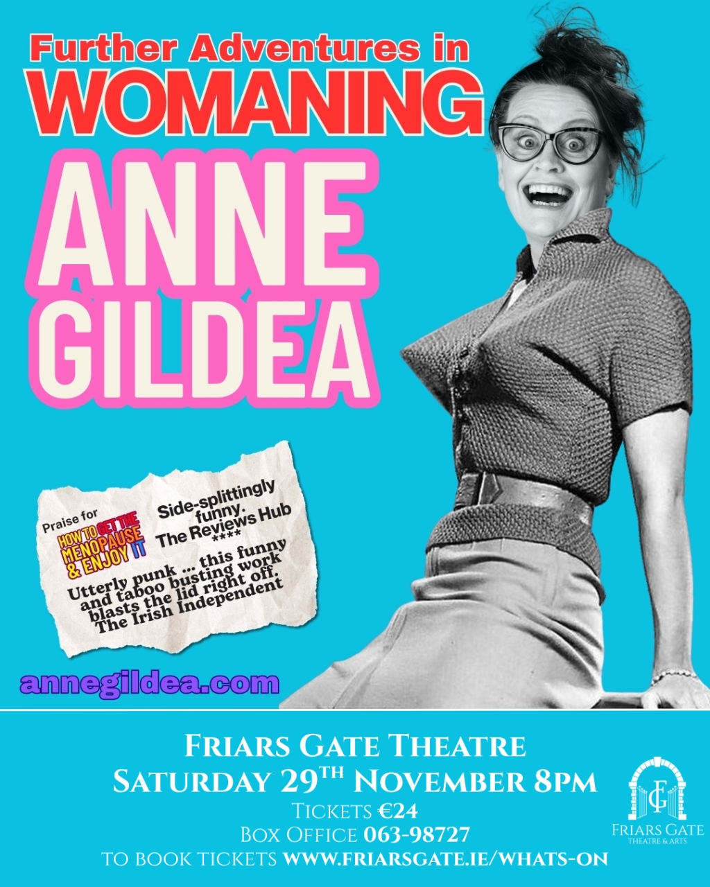 ANNE GILDEA – Further Adventures in WOMANING